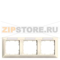 DELTA LINE ЭЛЕКТРИЧЕСКИЙ БЕЛЫЙ РАМКА 3-МЕСТНАЯ 222X80MM ГОРИЗОНТАЛЬНАЯ С ПОЛЕМ ДЛЯ НАДПИСИ Siemens 5TG2583-1