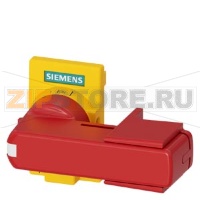 РУКОЯТКА ПРЯМОГО ПРИВОДА ПЛОСКОГО ТИПА DIN43880 ЖЕЛТО-КРАСНЫЙ ДЛЯ ТИПОРАЗМЕРА 2 Siemens 3KD9201-8
