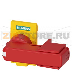 РУКОЯТКА ПРЯМОГО ПРИВОДА ПЛОСКОГО ТИПА DIN43880 ЖЕЛТО-КРАСНЫЙ ДЛЯ ТИПОРАЗМЕРА 2 Siemens 3KD9201-8 