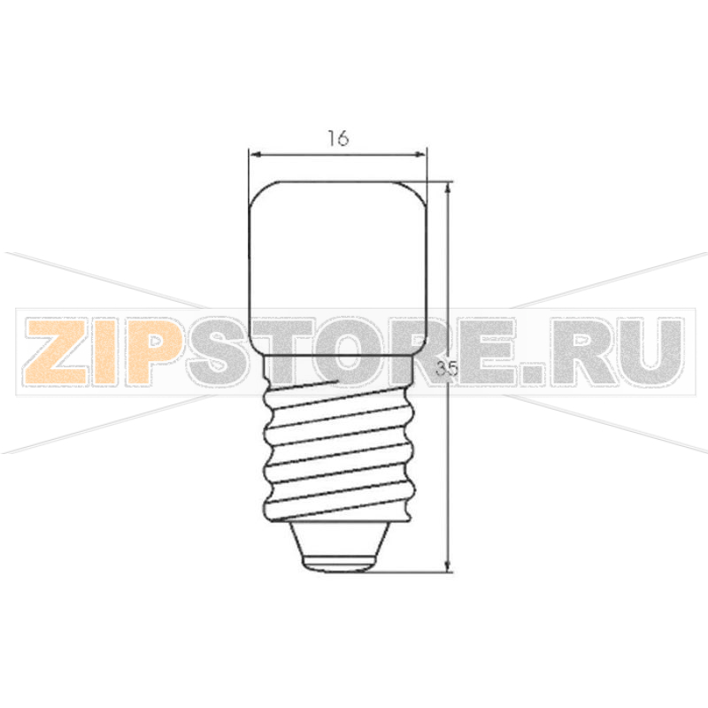 Лампа трубчатая 24 В, 2 Вт, 0.083 A, цоколь: E14, прозрачная, 1 шт Barthelme 00132402 