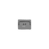 Ручка корпусная 77.40x25.45 мм, черная, 1 шт Hammond 1427P1BK