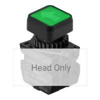 Выключатель кнопочный, Ø отверстия: 22/25 мм Autonics S2PRS-P3GU