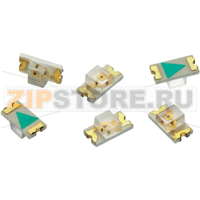 Cветодиод 235 мкд, SMD, 1206, 140°, 25 мА, 3.3 В, зеленый Würth Elektronik 156120GS75300 