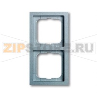 Рамка двухместная, серебристый алюминий ABB 2CKA001754A4530