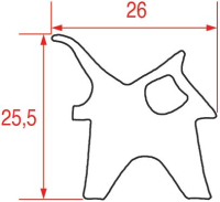 DOOR GASKET 770x650 mm