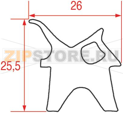 DOOR GASKET 770x650 mm 