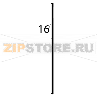 Window seal Fagor VG-101 Window seal Fagor VG-101Запчасть на деталировке под номером: 16Название запчасти Fagor на английском языке: Window seal VG-101.