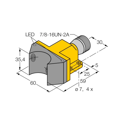 Датчик индуктивный Turck NI4-DSU35-2ADZ30X2-B1151 