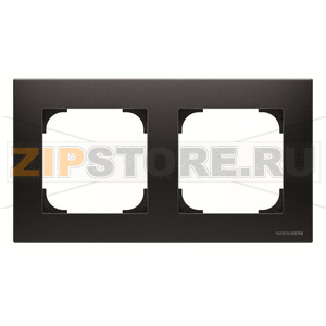 Рамка двухместная, чёрный бархат ABB 2CLA857200A1501 