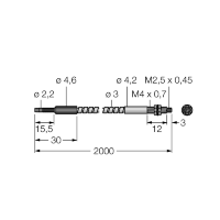 Кабель оптоволоконный, высокотемпературный Turck IMT.756.6S-HT