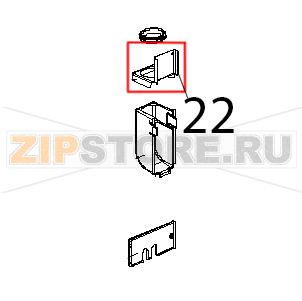 Profilo copricamino inox C.T. Unox XVC 204 Profilo copricamino inox C.T. Unox XVC 204Запчасть на деталировке под номером: 22
