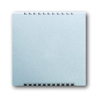 Накладка для усилителя мощности светорегулятора, серебристый алюминий ABB 2CKA006599A2885