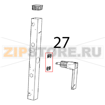 ChefTop and BakerTop handle screws CO Unox XVC 205E ChefTop and BakerTop handle screws CO Unox XVC 205EЗапчасть на деталировке под номером: 27