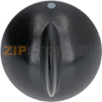 KNOB ZANUSSI BLACK ø 40 mm