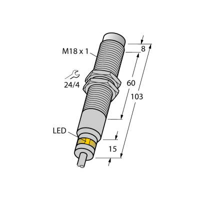 Датчик индуктивный Turck NI7-EM18D-VP6X/S120 