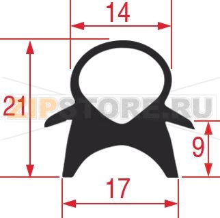 ПРОКЛАДКА СТЕКЛА ПЕЧИ 410X330 ММ 