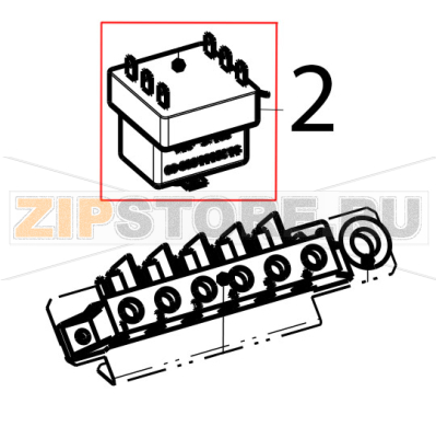 Safety thermostat Tecnoinox FR4FE7 Safety thermostat Tecnoinox FR4FE7Запчасть на деталировке под номером: 2