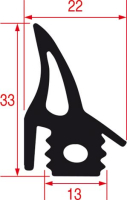 УПЛОТНИТЕЛЬ ДВЕРЦЫ ПЕЧИ  2875 MM