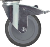 SWIVEL WHEEL WITH PLATE AND BRAKE
