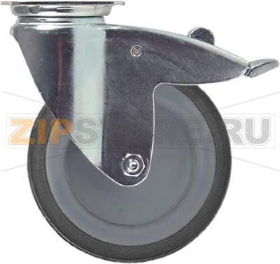 SWIVEL WHEEL WITH PLATE AND BRAKE 