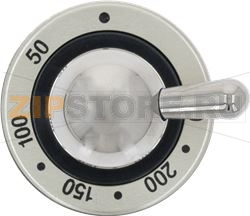 OVEN THERMOSTAT KNOB E/M BLACK-CHROME 