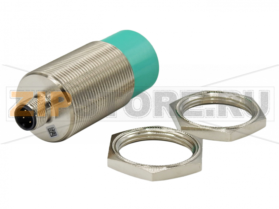 Индуктивный датчик Inductive sensor NBN15-30GM60-A2-V1 Pepperl+Fuchs General specificationsSwitching functioncomplementaryOutput typePNPRated operating distance15 mmInstallationnon-flushOutput polarityDCAssured operating distance0 ... 12.15 mmReduction factor rAl 0.45Reduction factor rCu 0.4Reduction factor r304 0.75Nominal ratingsOperating voltage10 ... 30 VSwitching frequency0 ... 200 HzReverse polarity protectionreverse polarity protectedShort-circuit protectionpulsingVoltage drop&le 3 VOperating current0 ... 200 mAOff-state current0 ... 0.5 mA typ. 0.1 &microA at 25 °CNo-load supply current&le 20 mASwitching state indicatorLED, yellowFunctional safety related parametersMTTFd1140 aMission Time (TM)20 aDiagnostic Coverage (DC)0 %Approvals and certificatesUL approvalcULus Listed, General PurposeCSA approvalcCSAus Listed, General PurposeCCC approvalCCC approval / marking not required for products rated &le36 VAmbient conditionsAmbient temperature-25 ... 70 °C (-13 ... 158 °F)Storage temperature-40 ... 85 °C (-40 ... 185 °F)Mechanical specificationsConnection typeConnector M12 x 1 , 4-pinHousing materialbrass, nickel-platedSensing facePBTHousing diameter30 mmDegree of protectionIP67