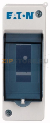 Кожух компактный пластиковый, IP30, 2 модуля, прозрачная дверца Eaton MINI-2-T 