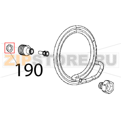 Guarnizione D=24, raccordo 3/4 gomma Unox XFT 185 Guarnizione D=24, raccordo 3/4 gomma Unox XFT 185Запчасть на деталировке под номером: 190