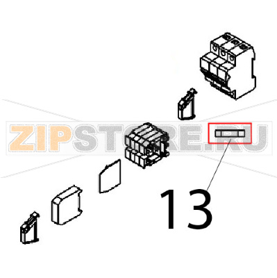 Fusibile 10.3x38, 10 A, 500 V Angelo Po FX82E2T Fusibile 10.3x38, 10 A, 500 V Angelo Po FX82E2TЗапчасть на деталировке под номером: 13