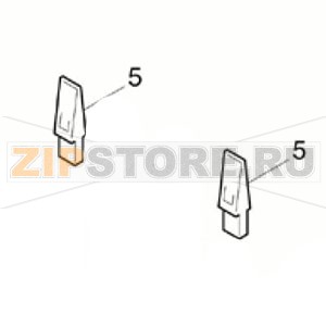 Направляющая бумаги задняя TSC TTP-345 Задняя направляющая бумаги для принтера TSC TTP-345Запчасть на сборочном чертеже под номером: 5Количество запчастей в комплекте: 2Название запчасти TSC на английском языке: REAR PAPER GUIDE