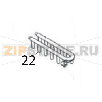 Evaporator Hurakan HKN-IMF18 Evaporator Hurakan HKN-IMF18Запчасть на деталировке под номером: 22