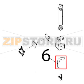 Tubo nero Ø: 8x5 guarniz. forno Angelo Po FX101G2 Tubo nero Ø: 8x5 guarniz. forno Angelo Po FX101G2Запчасть на деталировке под номером: 6