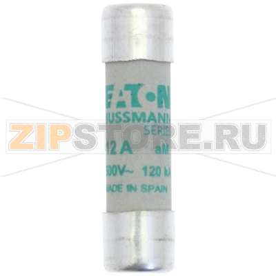 Предохранитель, 12 A, AC 500 В, 120 кА, 10x38 мм, aM, IEC Eaton CYLINDRICAL FUSE 10x38 12A AM 5 
