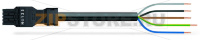 pre-assembled connecting cable; Eca; Socket/open-ended; 5-pole; Cod. A; H05VV-F 5G 1.5 mm; 8 m; 1,50 mm; black Wago 891-8995/106-801