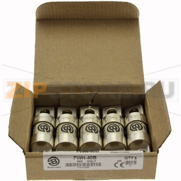 Предохранитель, 40 A, AC 500 В, DC 500 В, 200 кА, 21x81 мм, UL Eaton 40A 500V AC TAG FUSE 
