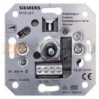 DELTA НАЖИМНОЙ ВКЛ/ВЫКЛ ДИММЕР R-ТИП С ИНДИКАТОРНОЙ ЛАМПОЙ 230В 50-60ГЦ 60-600ВТ ЭЛ. -МЕХАНИЧ. ЧАСТЬ МОНТИРУЕМАЯ ПОД ШТУКАТУРКУ С КРЕПЛЕНИЕМ НА ЛАПКАХ И ВИНТОВЫМ КРЕПЛЕНИЕМ Siemens 5TC8257