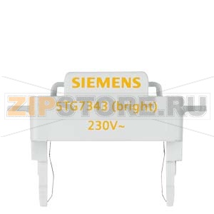 DELTA ПЕРЕКЛЮЧЕНИЕ A. КНОПКА ВСТАВКИ СВЕТОДИОДОВ СУПЕР-ЯРКИЕ 230V/50HZ, ОРАНЖЕВЫЙ Siemens 5TG7343 