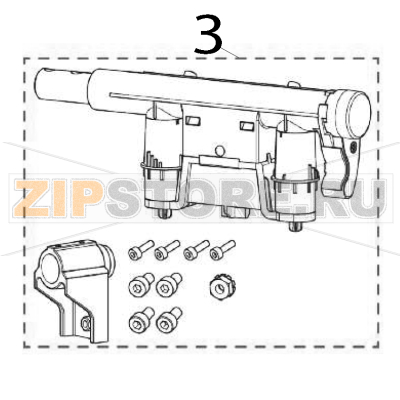 Toggle bar Zebra ZT231 Toggle bar Zebra ZT231Запчасть на деталировке под номером: 3