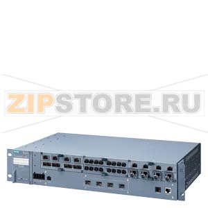 Управляемый коммутатор 3 уровня XR528-6M,(в 19" стойку). 4 X 1000/10000 Мбит / с SFP+, 6 X 100/1000 Мбит / с 4-медиа мод, электр.и POE диагностика, рез. блок питания, Siemens 6GK5528-0AA00-2HR2 