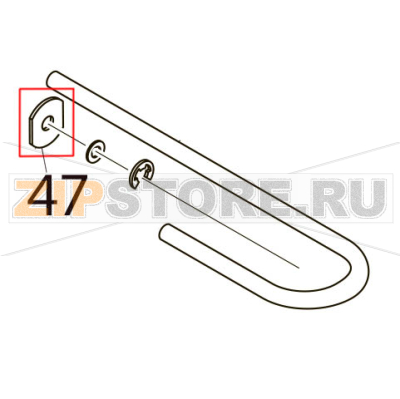 Ribbon shaft stopper Toshiba TEC B-SX4T-GS10/20-QQ Ribbon shaft stopper Toshiba TEC B-SX4T-GS10/20-QQЗапчасть на деталировке под номером: 47