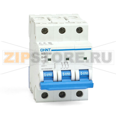 Выключатель автоматический 40 А, 6 кА, 3 полюса Chint NB1-63 