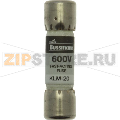 Предохранитель, 0.2 A, AC 600 В, DC 600 В, 10x38 мм, UL, CSA Eaton LIMITRON FAST ACTING FUSE 