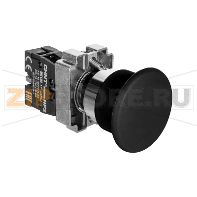 Кнопка управления, 1НЗ, IP40, без подсветки, черная Chint NP2-BC22 