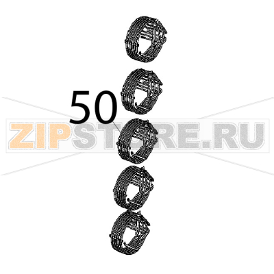 Resistenza 6 spire, 2+2+1.6, KW 230 Unox XBC 1005E Resistenza 6 spire, 2+2+1.6, KW 230 Unox XBC 1005EЗапчасть на деталировке под номером: 50
