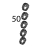 Resistenza 6 spire, 2+2+1.6, KW 230 Unox XBC 1005E
