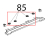 Clip fissaggio cassetto raccogligocce C.T. Unox XVC 504