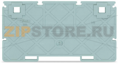 Separator plate; 2 mm thick; 110.3 mm wide; gray Wago 885-528 