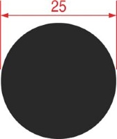 FIBERGLASS GASKET ø 25 mm - 3m