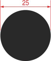 FIBERGLASS GASKET ø 25 mm - 3m