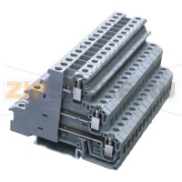 Клемма проходная, универсальная, 2 уровня, серая CHIKU RDIKD 1,5